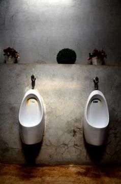 Urinal for men 写真素材