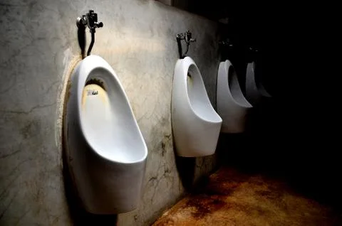 Urinal for men Stock Photos