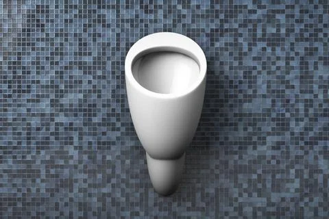 Urinal in the men's room. automatic flushing. Stock Photos