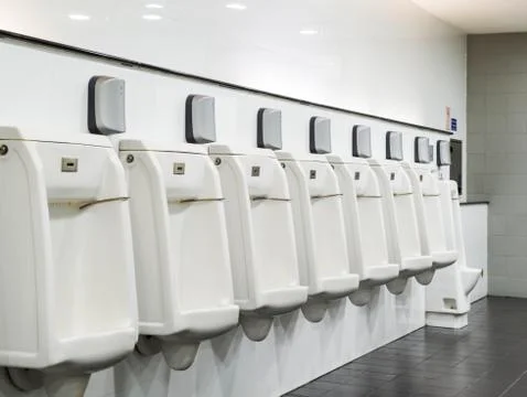 Urinal row Stock Photos