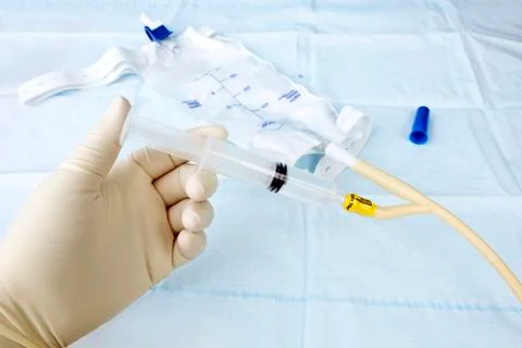 Urinary Catheter Fill Stock Photos