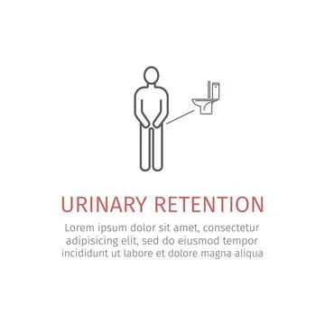 Urinary retention Stock Illustration