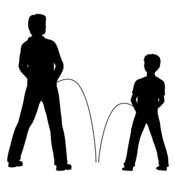 Urinating Stock-Illustration