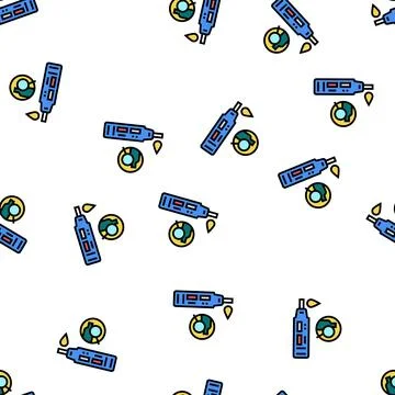 Urine alcohol test device vector seamless pattern イラスト素材