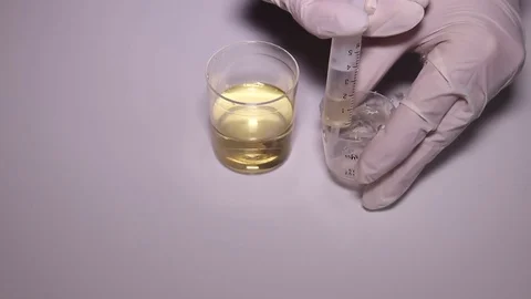 Urine Analysis Laboratory 2 Stock Footage 74391047