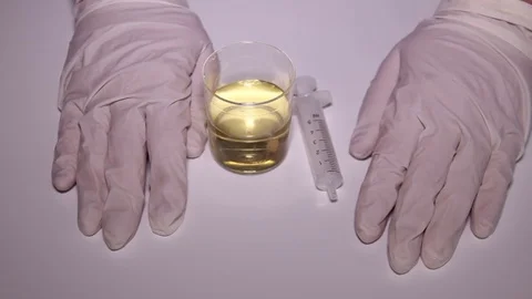 Urine Analysis Laboratory 3 Stock Footage 74391150