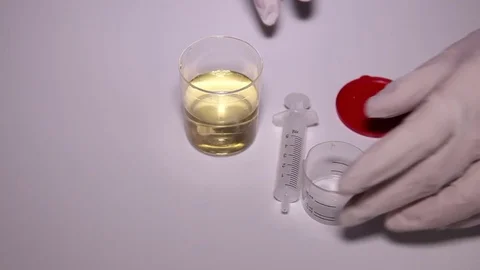 Urine Analysis Laboratory 4 Stock Footage 74391246