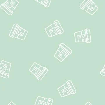 Urine for analysis line vector seamless pattern Illustrazione stock