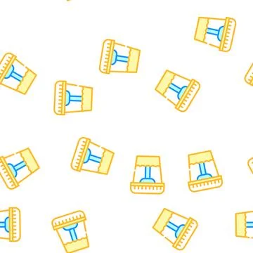 Urine analysis vector seamless pattern sign Stock Illustration