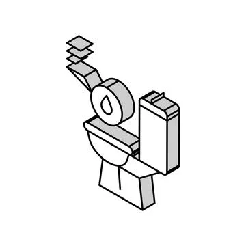 Urine with blood isometric icon vector illustration Stock Illustration
