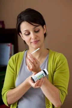 Urine test strip Stock Photos