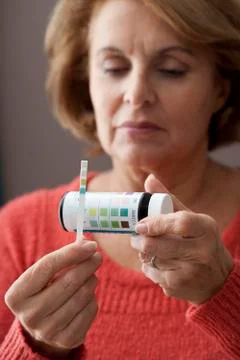 Urine test strip Stock Photos