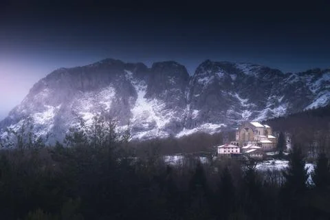 Urkiola in winter Stock Photos