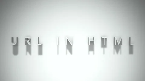 Url in html 3D title animation with shadows on a white background Vídeo Stock 297274770