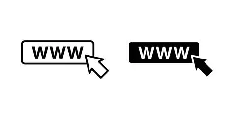 Url icon Illustration designs pack for Web Stockillustratie