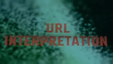 URL Interpretation attack, altering and fabricating certain URL addresses Stock Footage 309403451