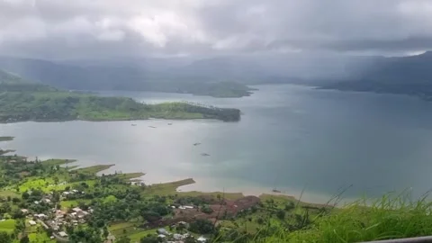 Urmodi Dam reservoir Stock Footage 318031427