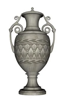 Urn - 3D render Stock Illustration
