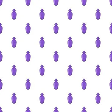 Urn for ashes pattern, cartoon style 库存插图