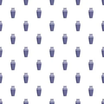 Urn background pattern symbolizing funeral and memorial Stockillustratie