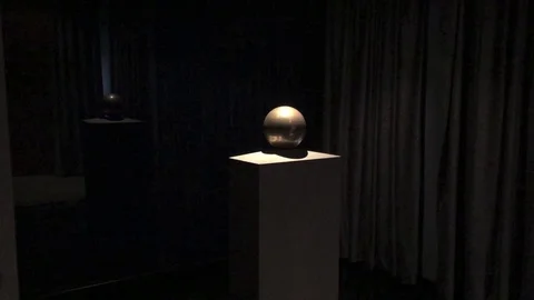 Urn containing Nikola Tesla's ashes Stock Footage 97208294