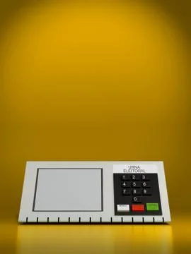 Urn electronics, Brazil election Stock Illustration