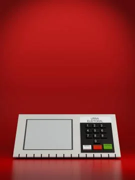 Urn electronics, Brazil election Stock Illustration