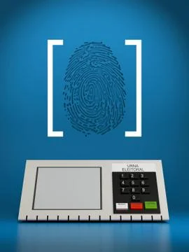 Urn electronics Brazil Stock Illustration