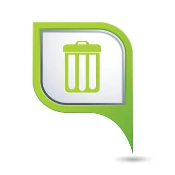 Urn GREEN pointer Stock Illustration