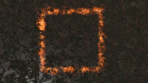 Urning square frame on black background. Stock Footage 278197675