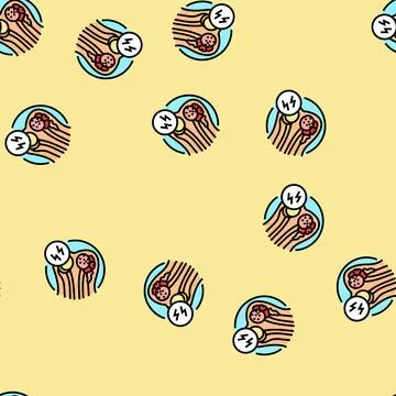 Urodynamic testing urology vector seamless pattern Stock Illustration