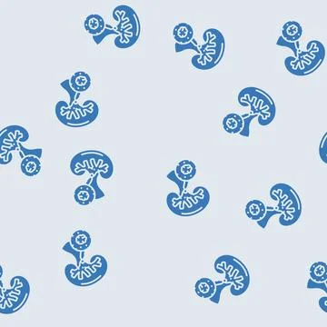 Urolithiasis urology glyph seamless pattern Stockillustratie