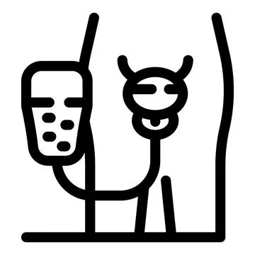 Urology, catheter inserted into bladder, draining urine into a collection bag Stock Illustration