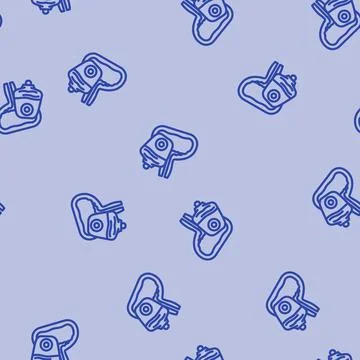 Urostomy urology line vector seamless pattern イラスト素材