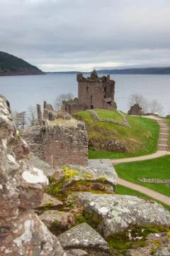 Urquhart Castle, Scottish Highlands. 写真素材