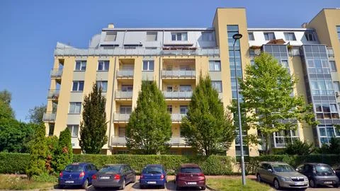Ursynow district intensive residential developments Stock Photos