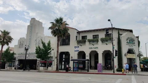 Urth Cafe Timelapse Pasadena California USA Stock Footage 155869764