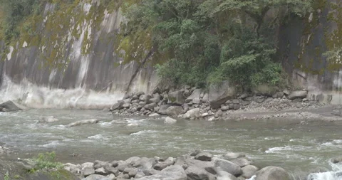 Urubamba River, Aguas Calientes, Peru, 4K Stock Footage