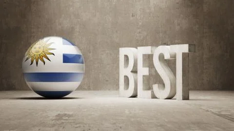 Uruguay. Best  Concept Stock Illustration