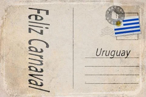 Uruguay Carnival Parade Background Illustrazione stock