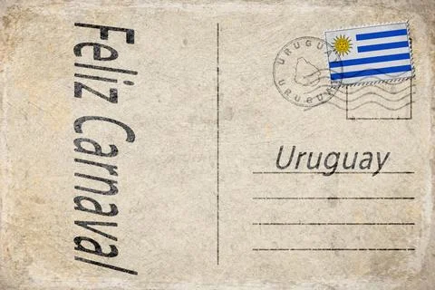 Uruguay Carnival Parade Background Illustrazione stock