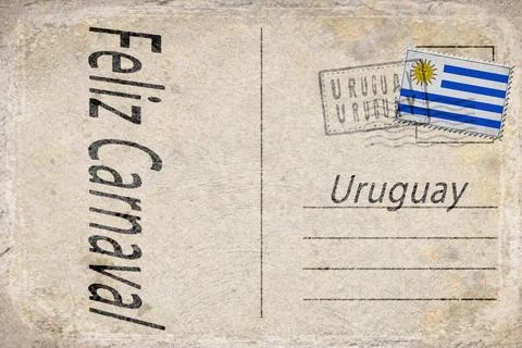 Uruguay Carnival Parade Background Illustrazione stock