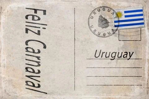 Uruguay Carnival Parade Background Illustrazione stock