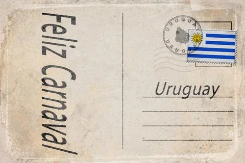 Uruguay Carnival Parade Background Illustrazione stock