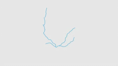Uruguay Country Line Map Self Drawing Animated Overlay, Alpha 4K Stock Footage 340288857