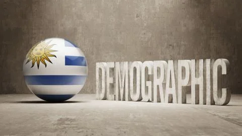Uruguay Demographic Concept Stock Illustration