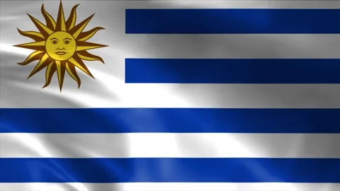 Uruguay Flag Stock Footage 262500108