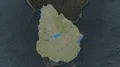Uruguay - hub of the world. Satellite 4k or 4k+ Resolution