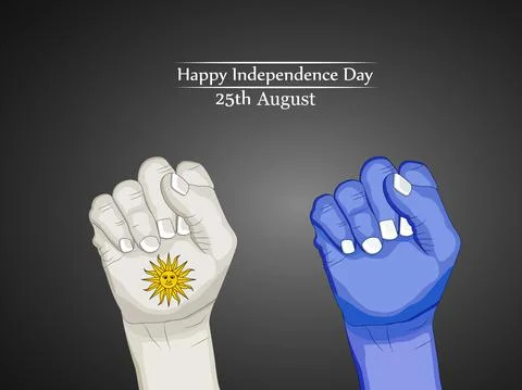 Uruguay Independence Day 库存插图
