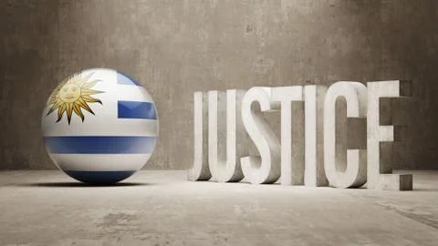Uruguay. Justice Concept. Stock Illustration